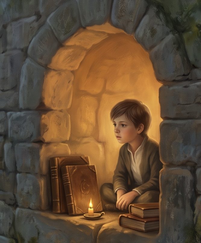 Little Boy Inside the Wall